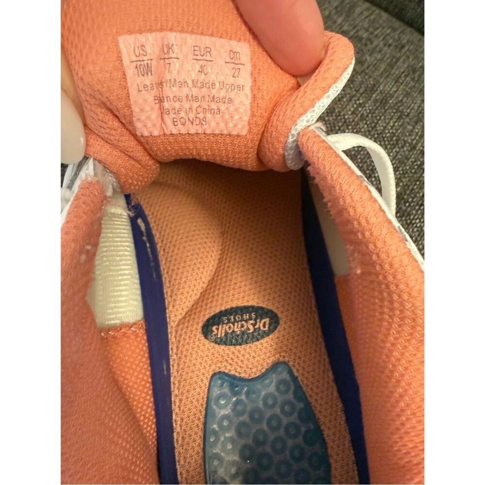 Dr. Scholl's Women's Walking Shoes White Coral Comfort Sneakers Size 10W Wide - Picture 7 of 7
